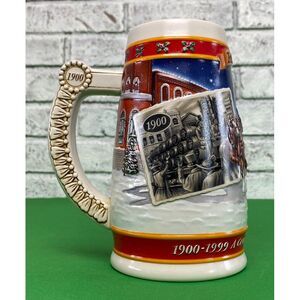Budweiser‎ Vintage Mug 1999 Holiday Stein 'A Century of Tradition" 1900-1999
